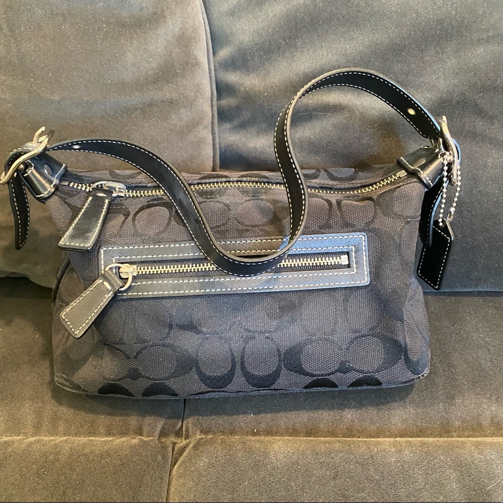 Authentic Black Coach shoulder bag